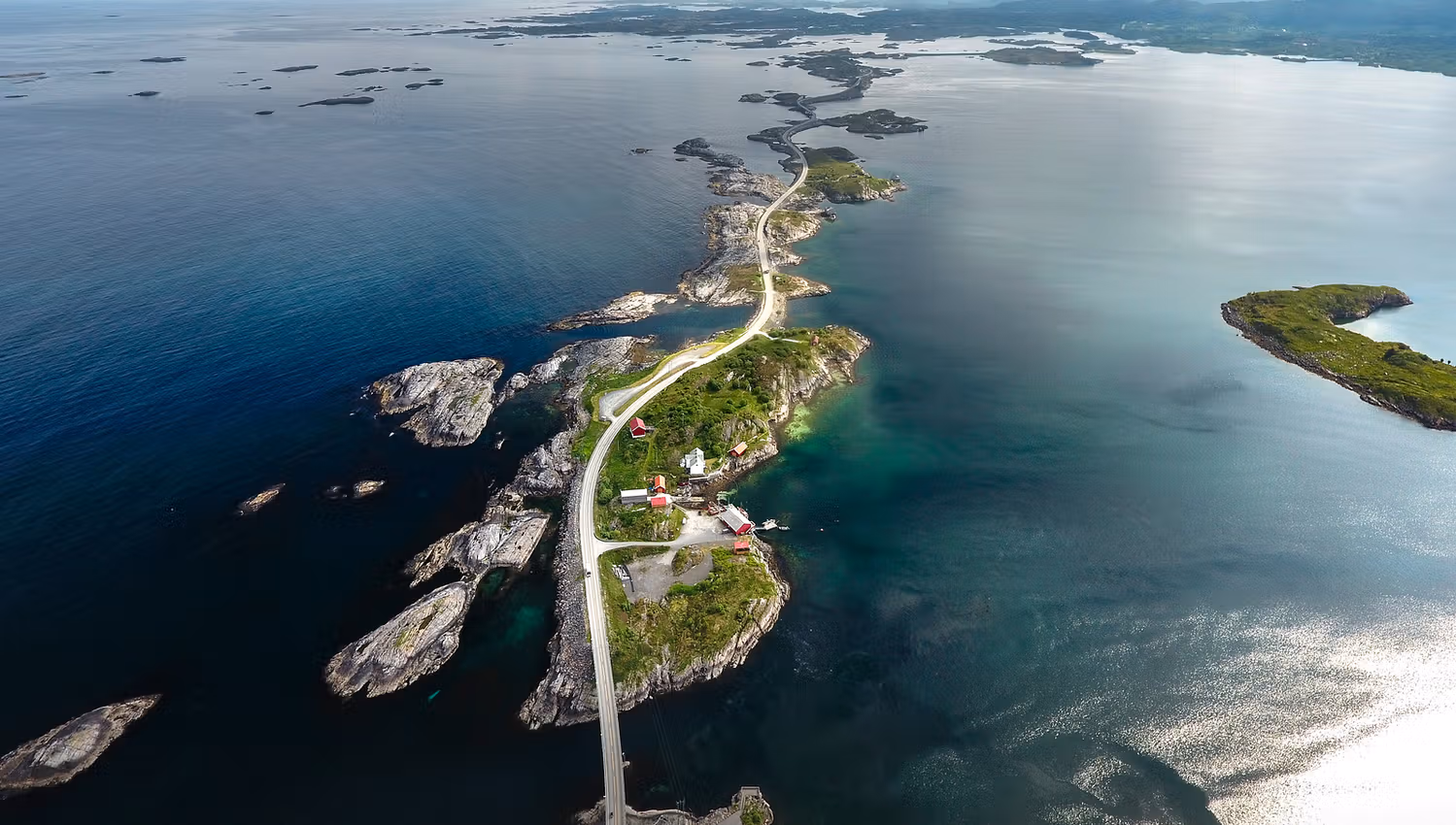 The Atlantic Road viewed from the north